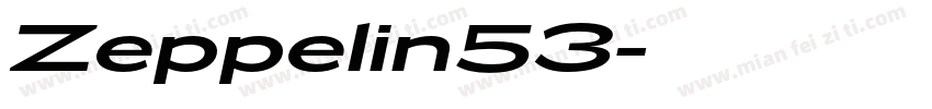 Zeppelin53字体转换