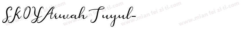 SKOYArwahTuyul字体转换