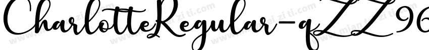 CharlotteRegular-qZZ96字体转换