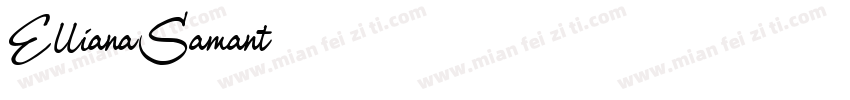 EllianaSamant字体转换