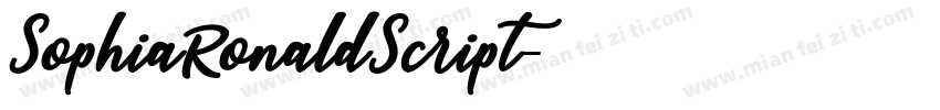 SophiaRonaldScript字体转换