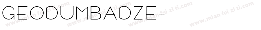 GEODUMBADZE字体转换
