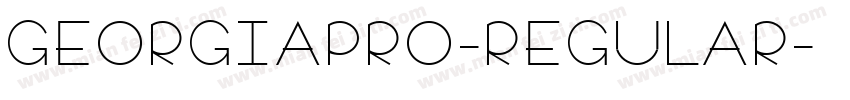 GEORGIAPRO-REGULAR字体转换