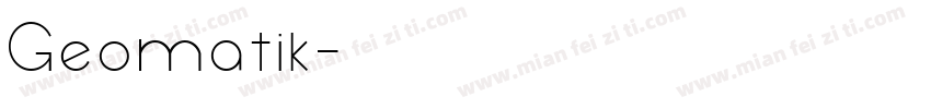 Geomatik字体转换