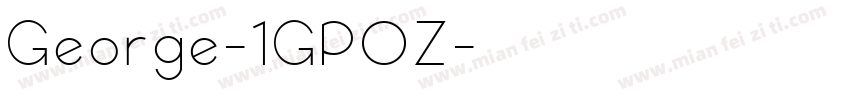 George-1GPOZ字体转换