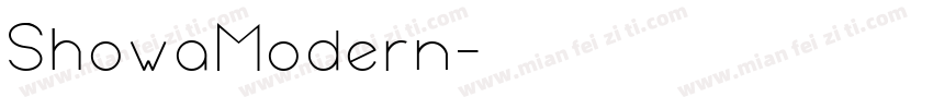 ShowaModern字体转换