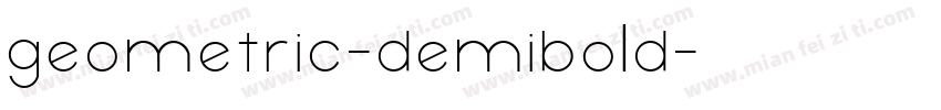 geometric-demibold字体转换