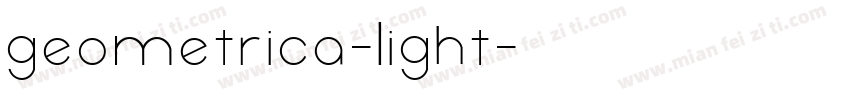 geometrica-light字体转换