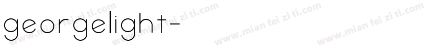 georgelight字体转换