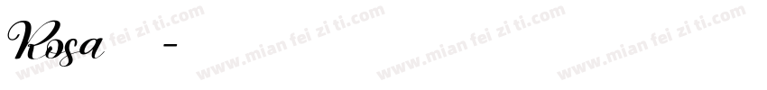 Rosa字体字体转换