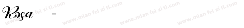 Rosa字体字体转换