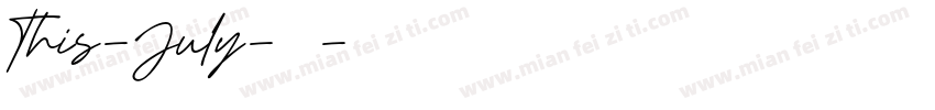This-July-常规字体转换
