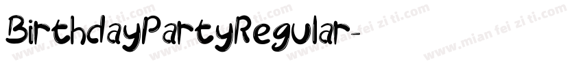 BirthdayPartyRegular字体转换