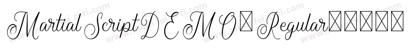 MartialScriptDEMO-Regular字体转换