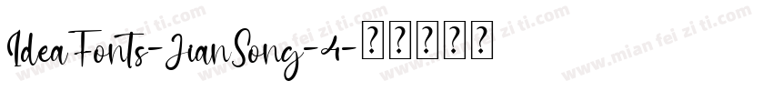IdeaFonts-JianSong-4字体转换