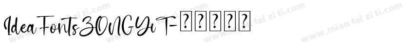 IdeaFontsZONGYiT字体转换