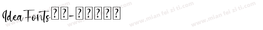 IdeaFonts字体字体转换