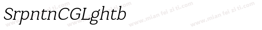 SerpentineICGLightOb字体转换