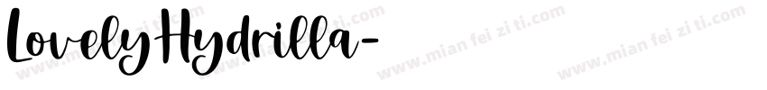 LovelyHydrilla字体转换