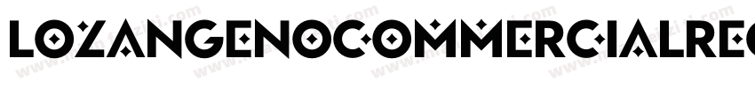 LozangeNoCommercialRegular字体转换