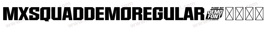 MXSQUADDemoRegular字体转换