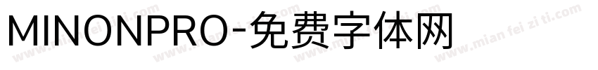 MINONPRO字体转换