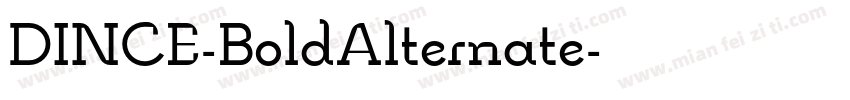 DINCE-BoldAlternate字体转换