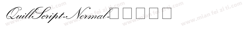 QuillScript-Normal字体转换