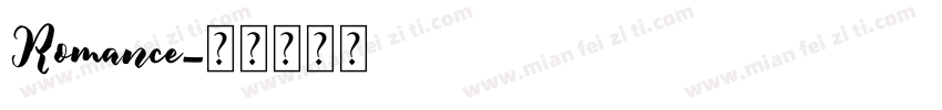 Romance字体转换