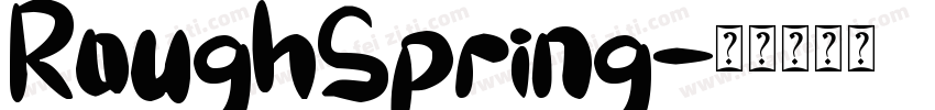 RoughSpring字体转换