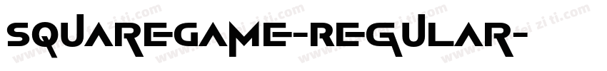 SquareGame-Regular字体转换