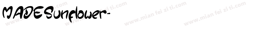 MADESunflower字体转换