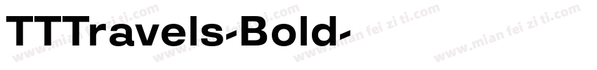 TTTravels-Bold字体转换
