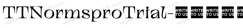 TTNormsproTrial字体转换