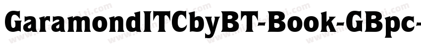 GaramondITCbyBT-Book-GBpc-EUC-H字体转换