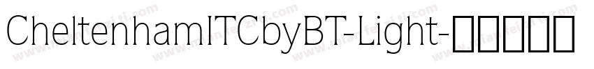 CheltenhamITCbyBT-Light字体转换
