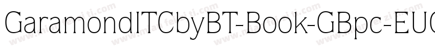 GaramondITCbyBT-Book-GBpc-EUC-H字体转换