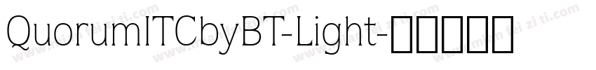 QuorumITCbyBT-Light字体转换