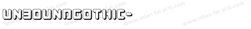 UnboundGothic字体转换