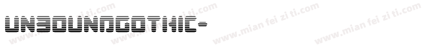 UnboundGothic字体转换