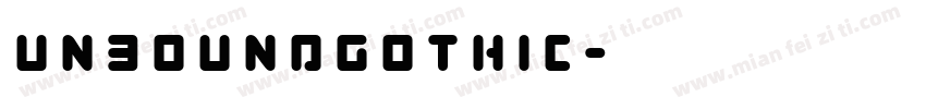 UnboundGothic字体转换