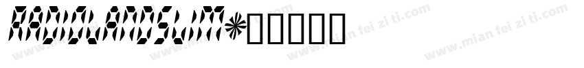 RADIOLANDSLIM字体转换