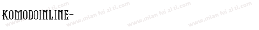 komodoinline字体转换