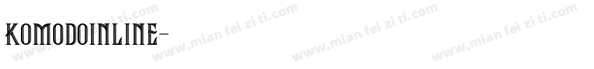 komodoinline字体转换