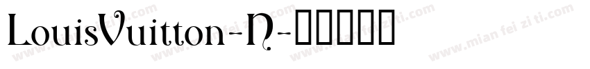 LouisVuitton-N字体转换