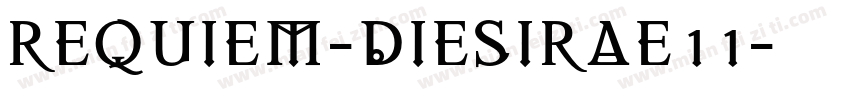 REQUIEM-DIESIRAE11字体转换