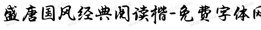 盛唐国风经典阅读楷字体转换