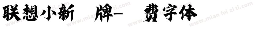 联想小新品牌字体转换