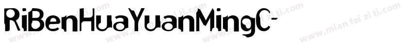 RiBenHuaYuanMingC字体转换