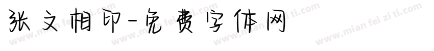 张文相印字体转换
